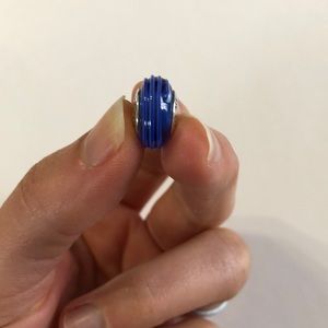 Pandora Murano Glass Bead Blue Ribbon